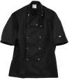 AF005 DD08ADC ADC Short Sleeve Coolmax® Chef's Jacket Black colour image